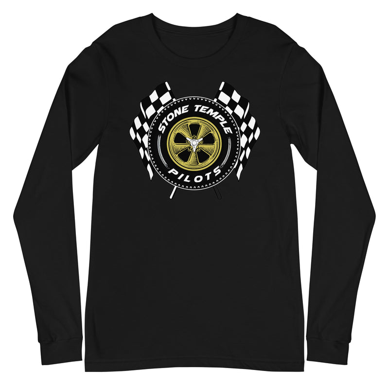 Stone Temple Pilots - Racing Tire Long Sleeve T-Shirt - Black