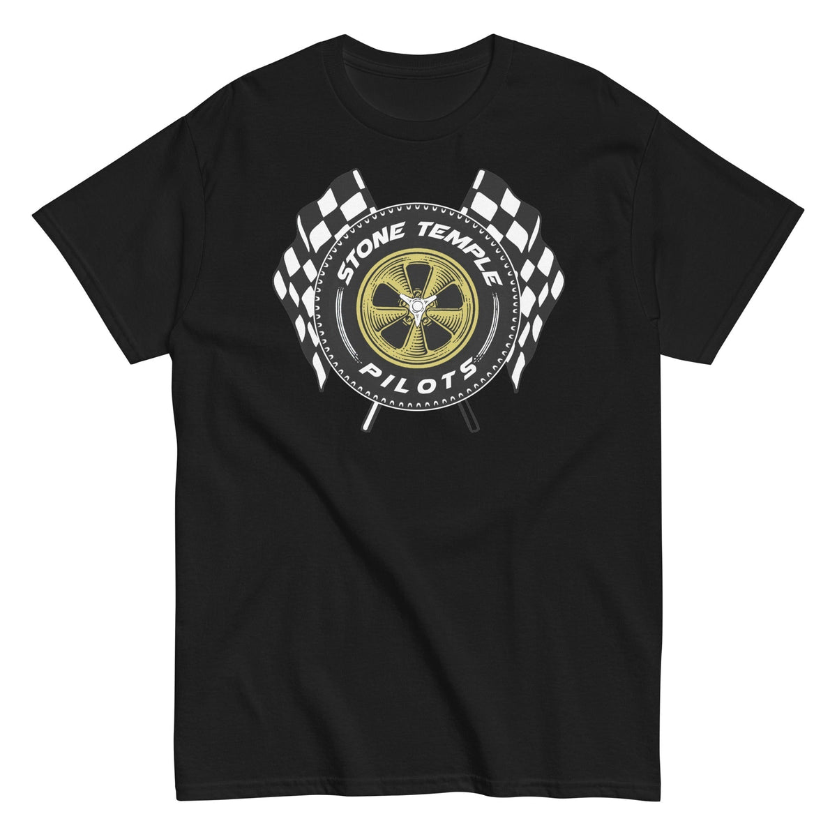 Stone Temple Pilots - Racing Tire T-Shirt - Black