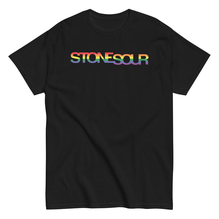 Stone Temple Pilots - StoneSour Rainbow T-Shirt - Black