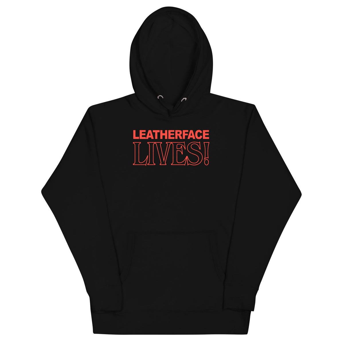 Texas Chainsaw Massacre - Leatherface Lives! Hoodie - Black