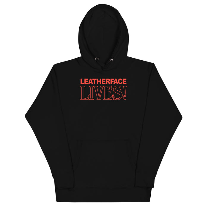 Texas Chainsaw Massacre - Leatherface Lives! Hoodie - Black