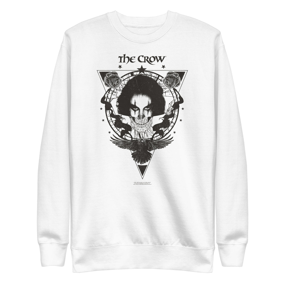 The Crow - Badge Emblem Sweatshirt - White