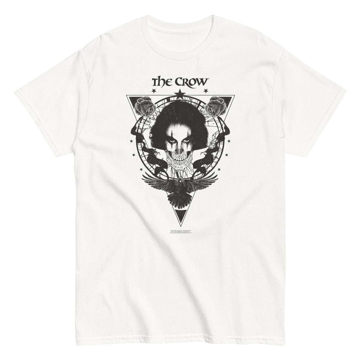 The Crow - Badge Emblem T-Shirt - White