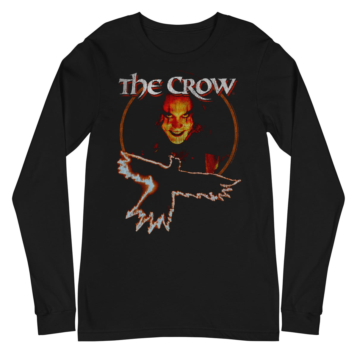 The Crow - Flying Long Sleeve T-Shirt - Black