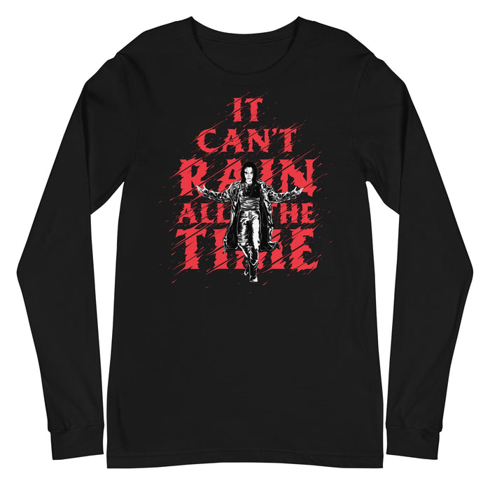 The Crow - It Can't Rain All the Time Long Sleeve T-Shirt - Black