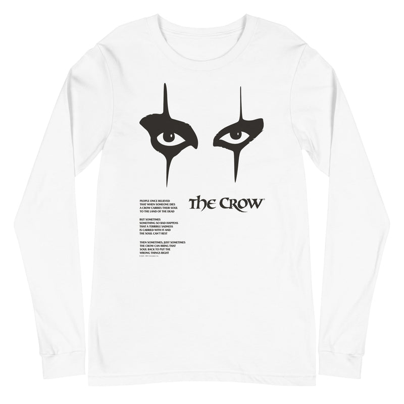 The Crow - Thousand Yard Stare Long Sleeve T-Shirt - White