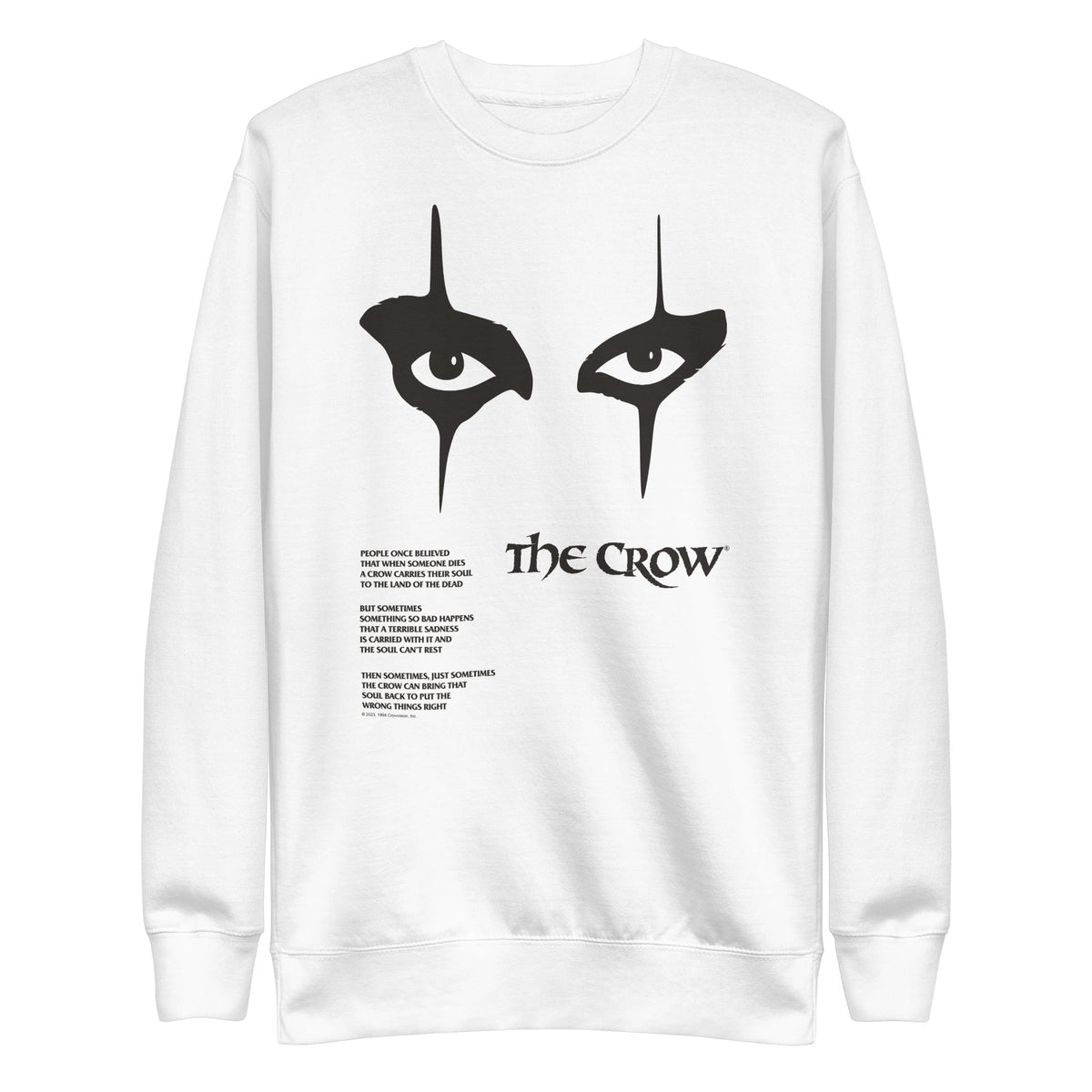 The Crow - Thousand Yard Stare Sweatshirt - White