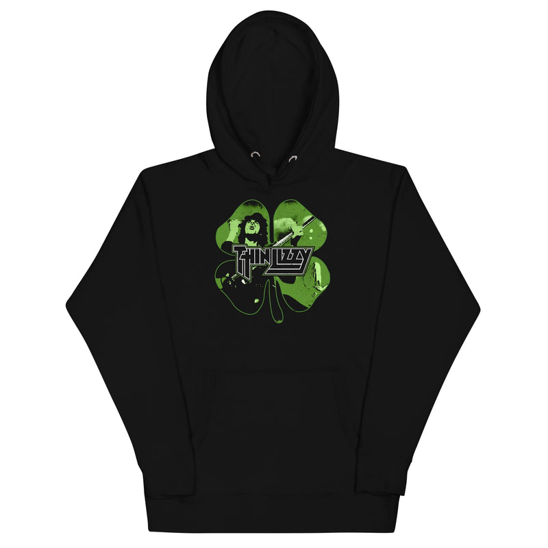 Thin Lizzy - 4 Leaf Icons Hoodie - Black