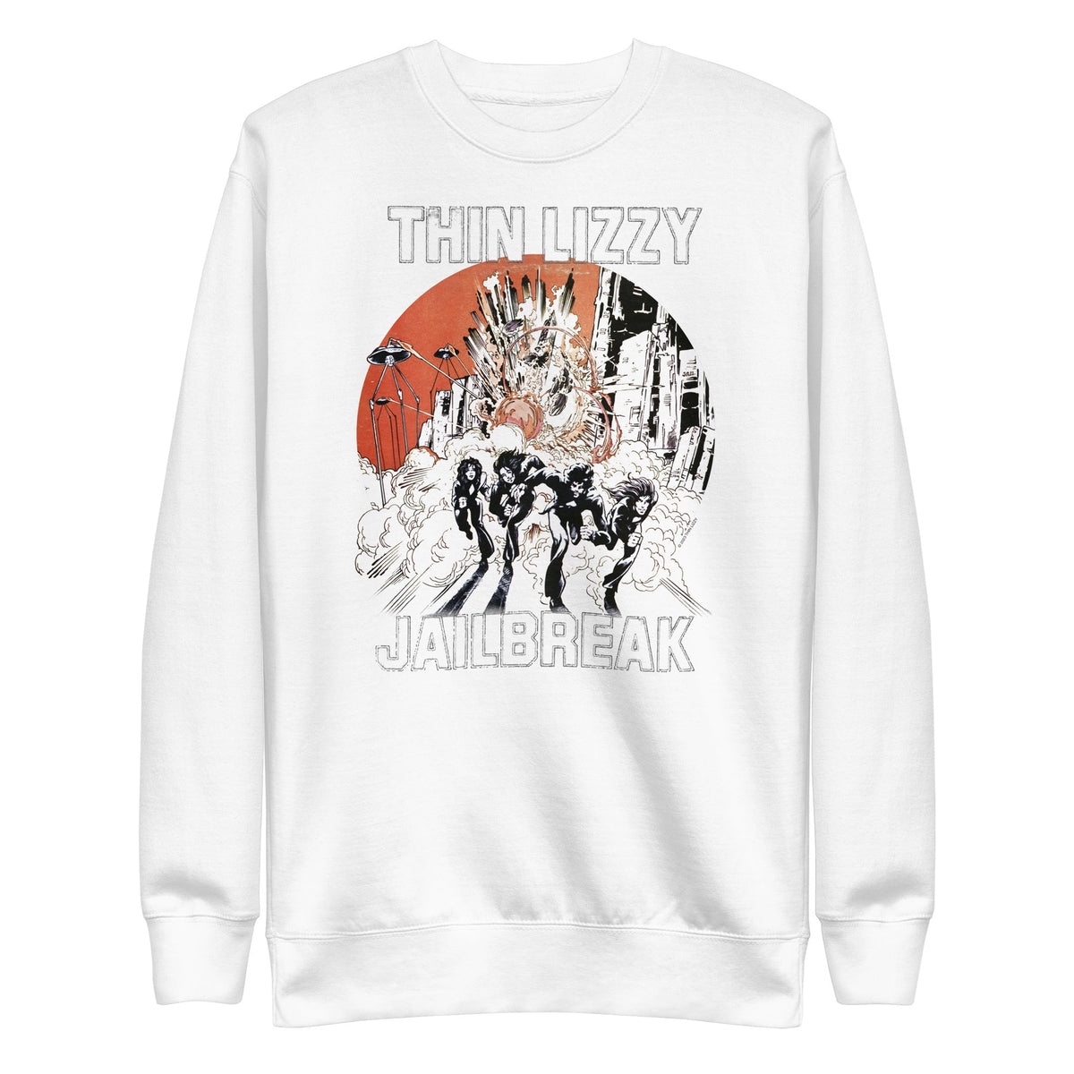 Thin Lizzy - Arctic Jail Sweatshirt - White