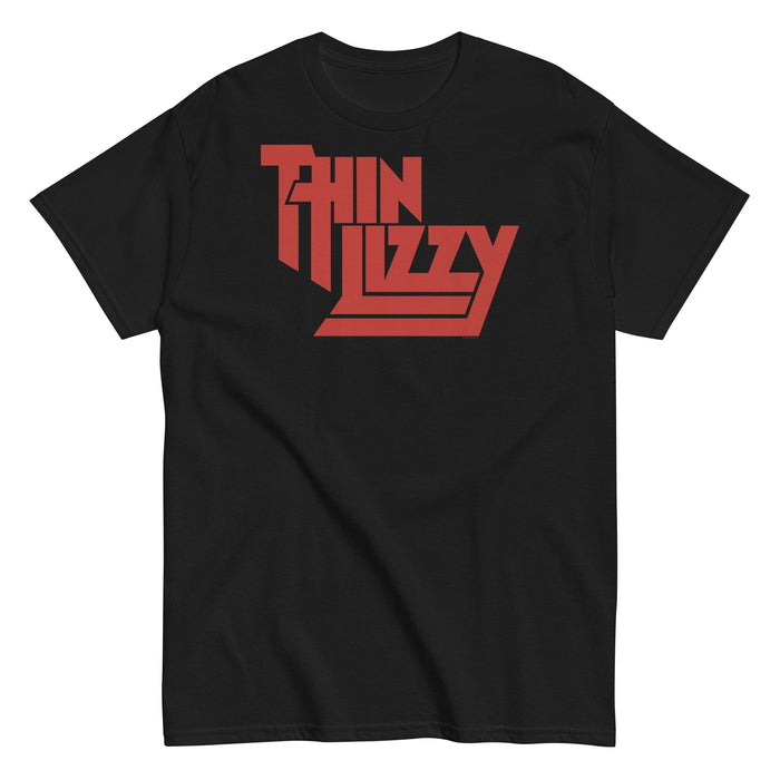 MerchMoment - Thin Lizzy - Classic Red Logo T-Shirt - Black