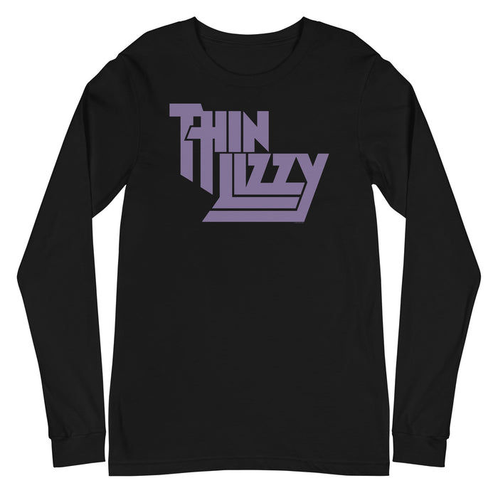 Thin Lizzy - Pastel Logo Long Sleeve T-Shirt - Black