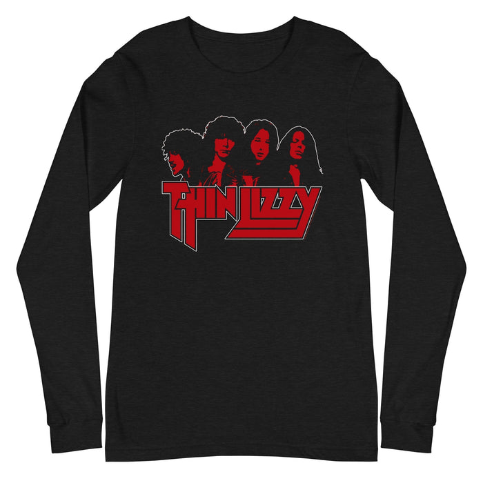 Thin Lizzy - Profile Long Sleeve T-Shirt - Black