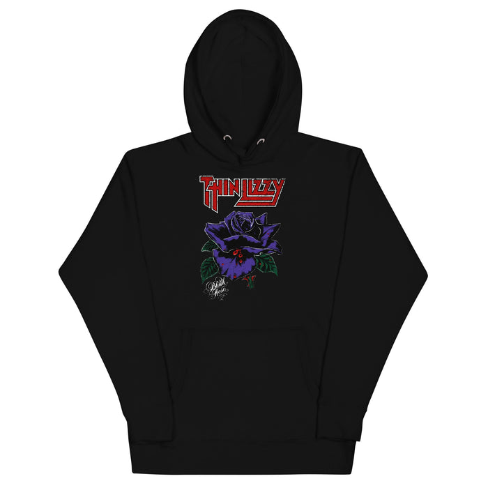 Thin Lizzy - Purple Rose Hoodie - Black