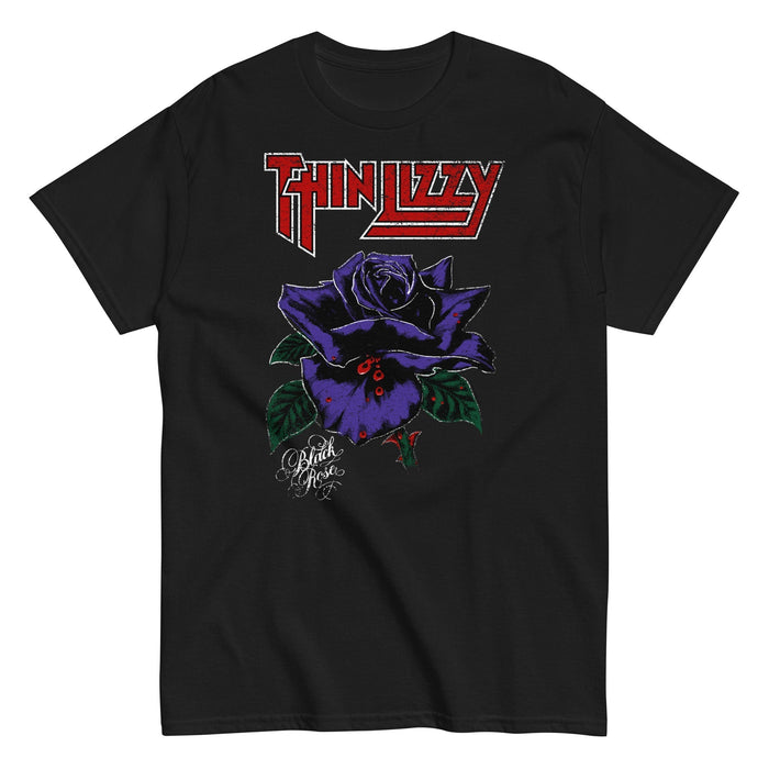 Thin Lizzy - Purple Rose T-Shirt - Black