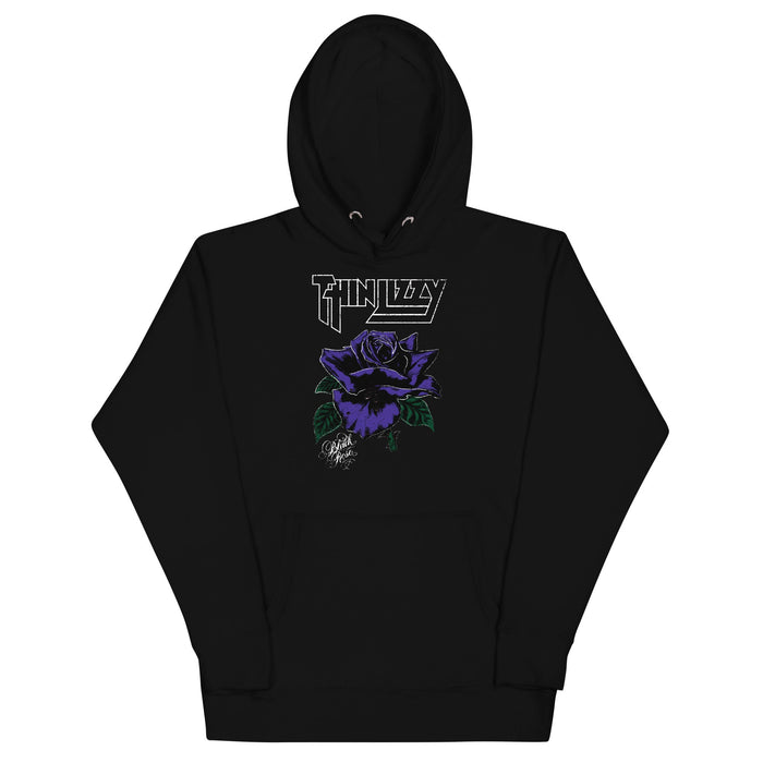 Thin Lizzy - White Outline Hoodie - Black