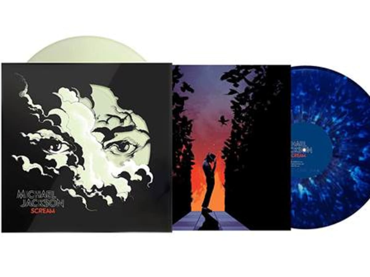 Michael Jackson - SCREAM (Glow in the dark and Translucent Blue w/ Luminous Splatter) - Vinyl