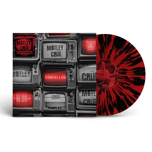 Motley Crue - Cancelled [Red/Black Splatter 12" EP] [45 RPM] - Vinyl