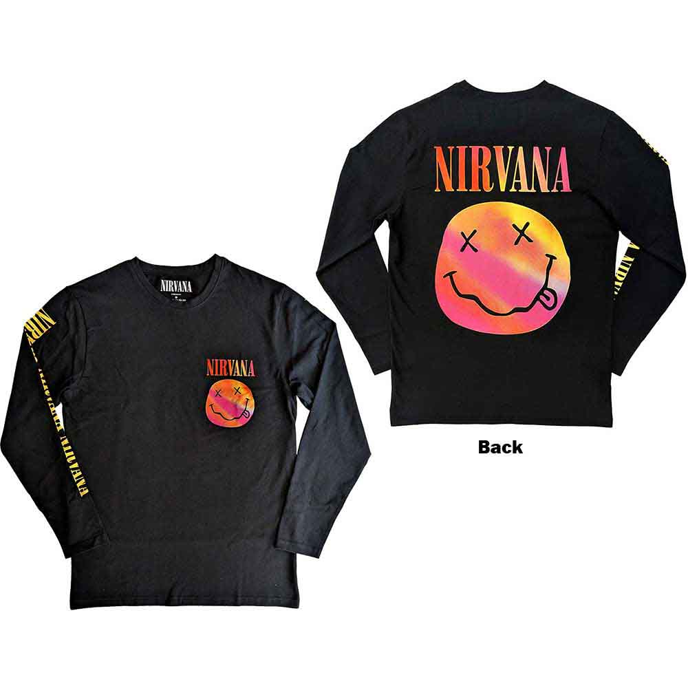 Nirvana - Gradient Happy Face - T-Shirt