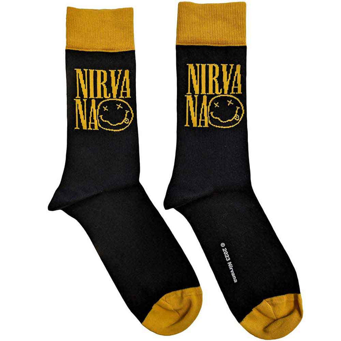 Nirvana - Logo Stacked - Socks