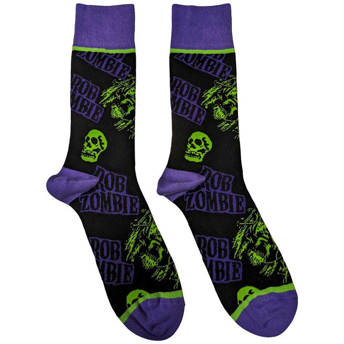 Rob Zombie - Skull Face Green/Purple -