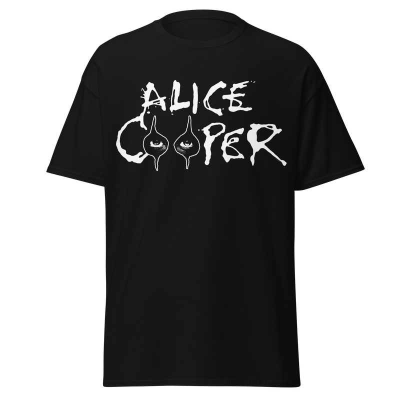 Stakes - Alice Cooper Big Eyes Jumbo Print T-Shirt - Black