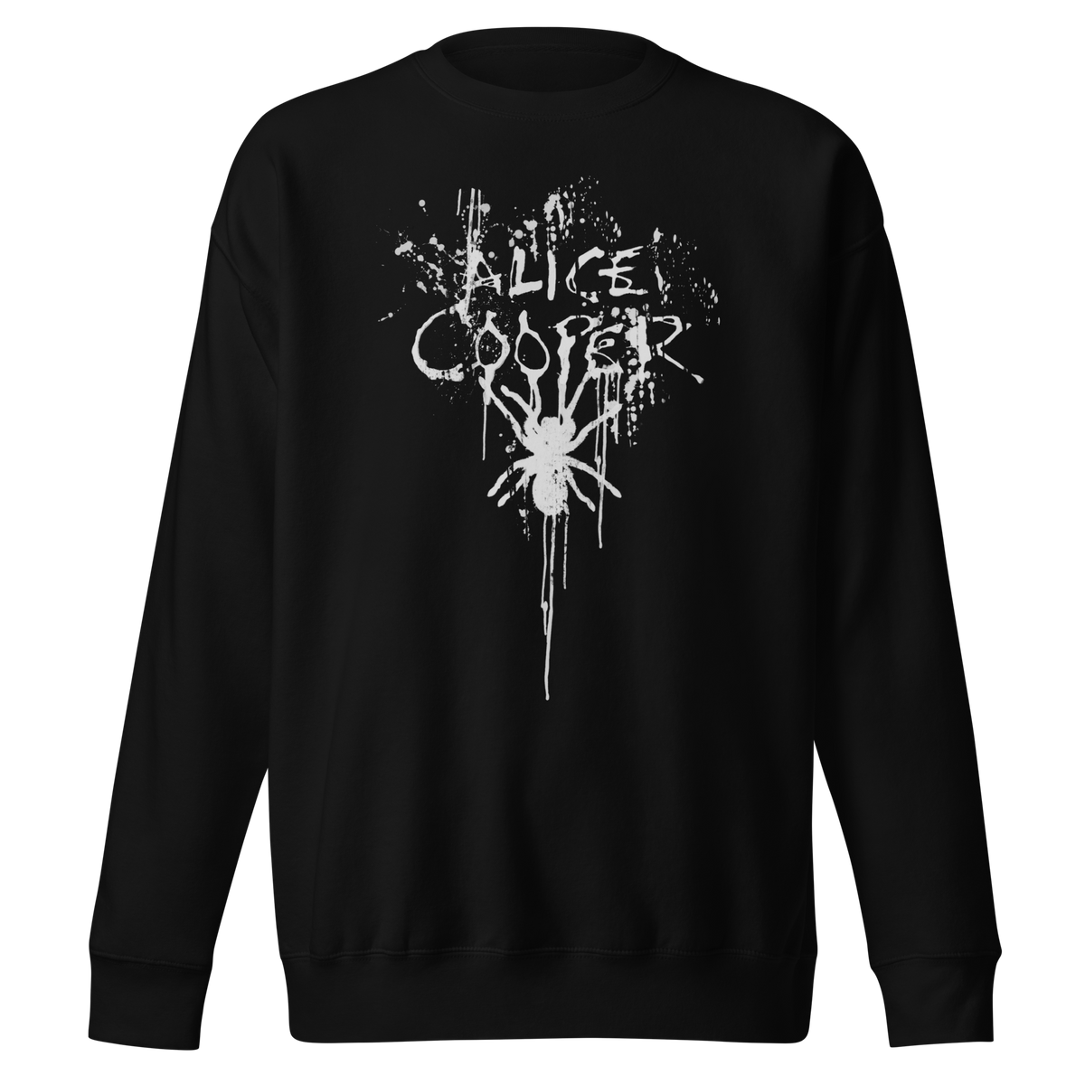 Alice Cooper - Spider Drip Jumbo Print Sweatshirt - Black