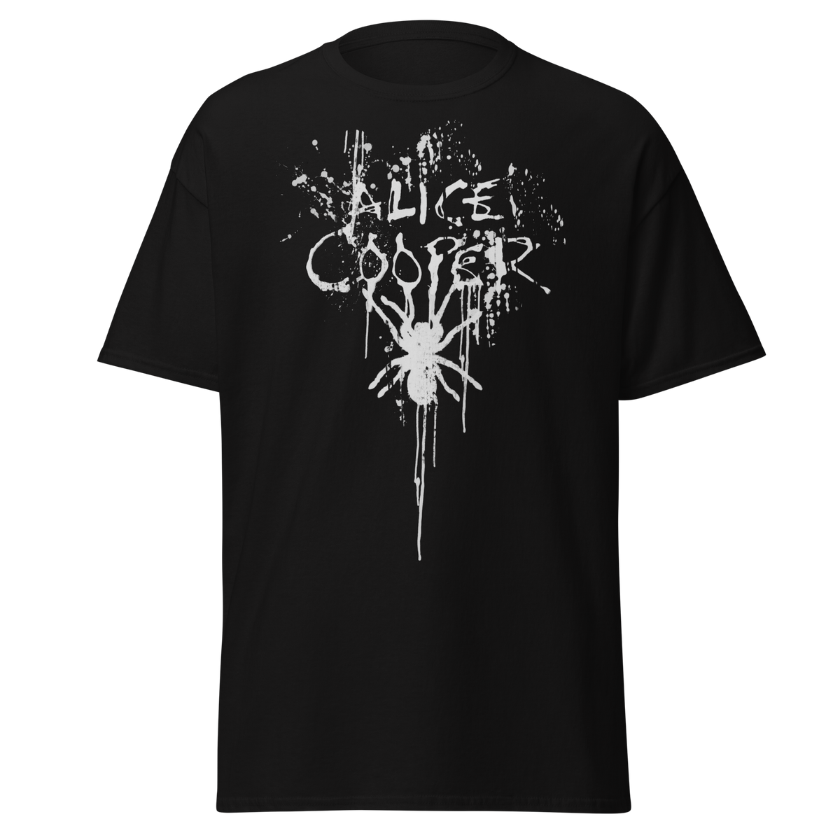 Alice Cooper - Spider Drip Jumbo Print T-Shirt - Black