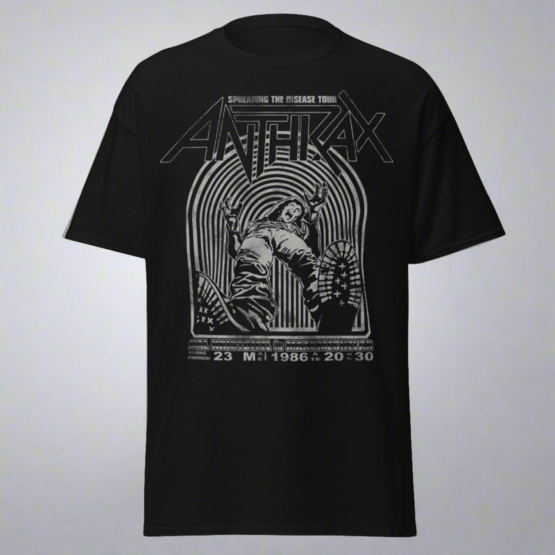 Anthrax - 1986 Tour Jumbo Print T-Shirt - Black