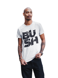 Bush - Stacked Logo Jumbo Print T-Shirt - White