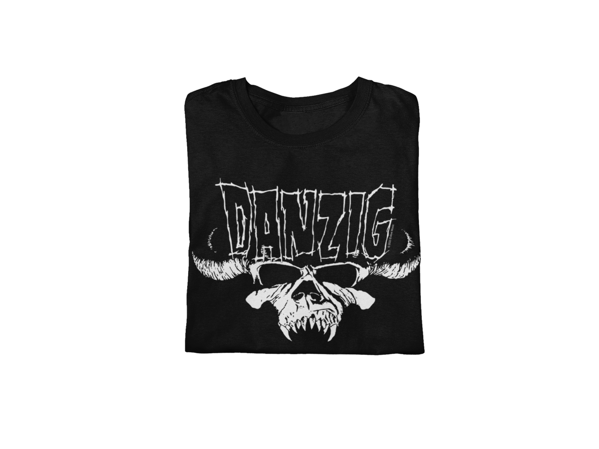 Danzig - Logo Skull Jumbo Print T-Shirt - Black