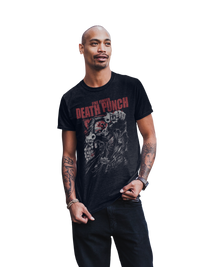 Five Finger Death Punch - Both Barrels Jumbo Print T-Shirt - Black