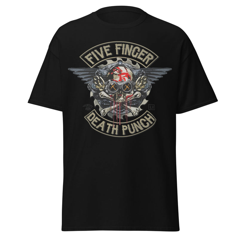 Five Finger Death Punch - Crossbones Jumbo Print T-Shirt - Black