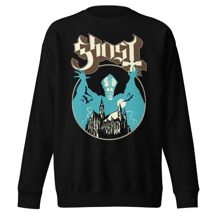 Ghost - Castle Jumbo Print Sweatshirt - Black