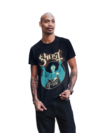 Ghost - Castle Jumbo Print T-Shirt - Black