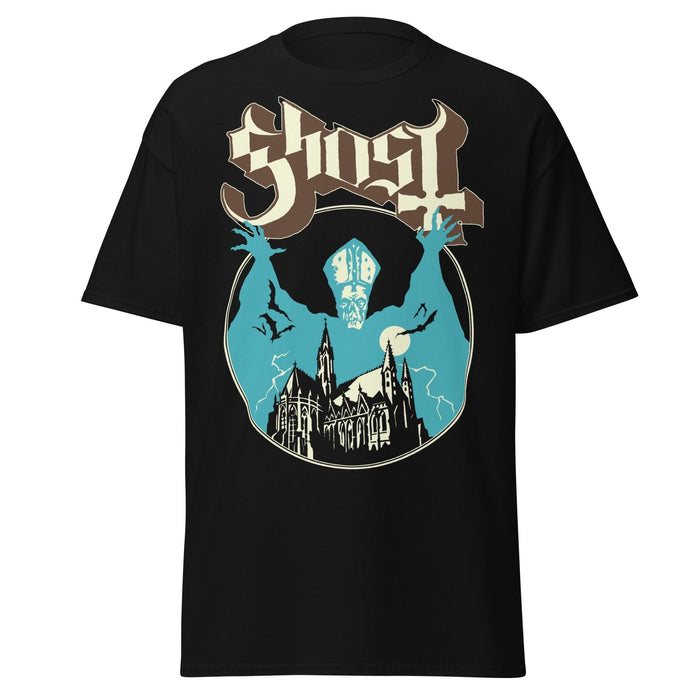 Ghost - Castle Jumbo Print T-Shirt - Black