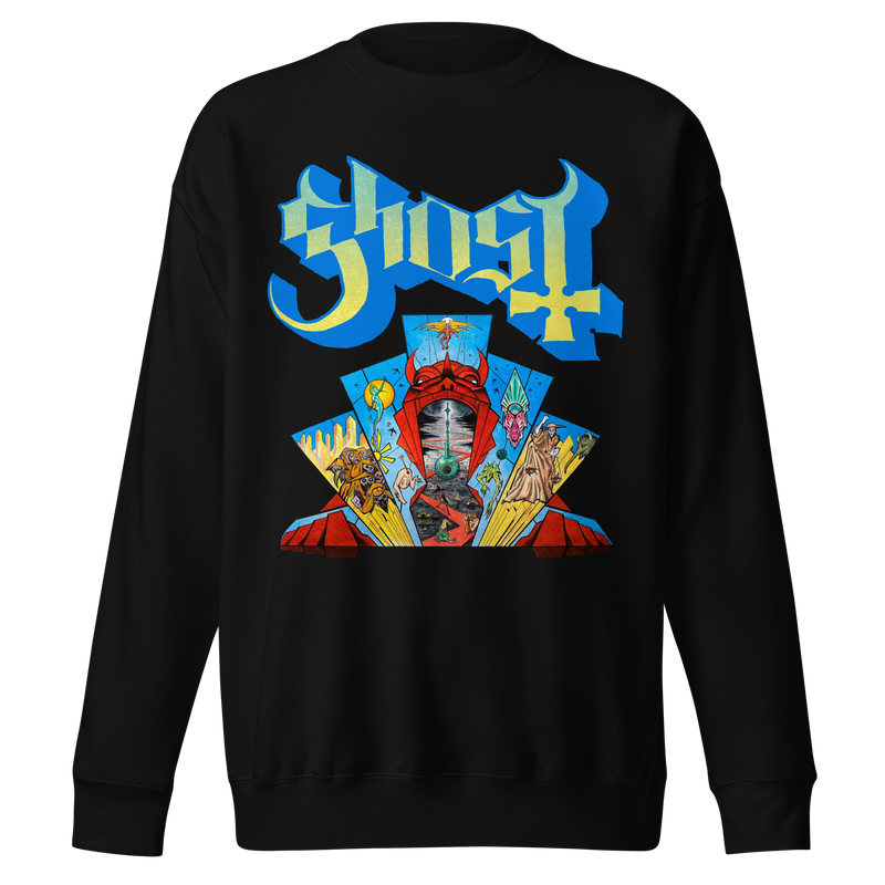 Ghost - Devil's Mouth Jumbo Print Sweatshirt - Black