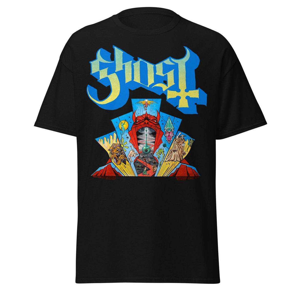 Ghost - Devil's Mouth Jumbo Print T-Shirt - Black