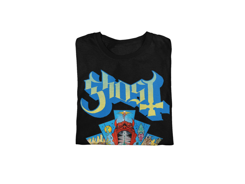 Ghost - Devil's Mouth Jumbo Print T-Shirt - Black