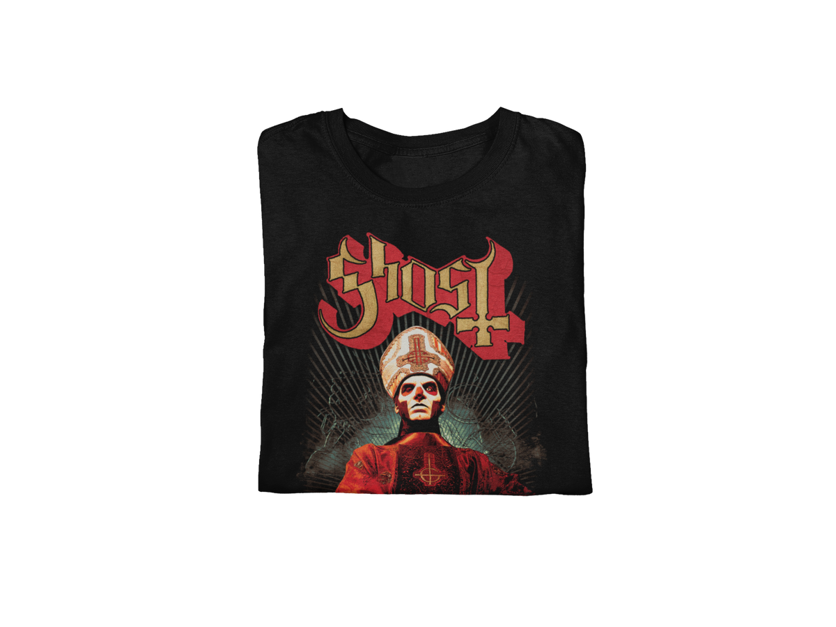 Ghost - Kiss the Ring Jumbo Print T-Shirt - Black