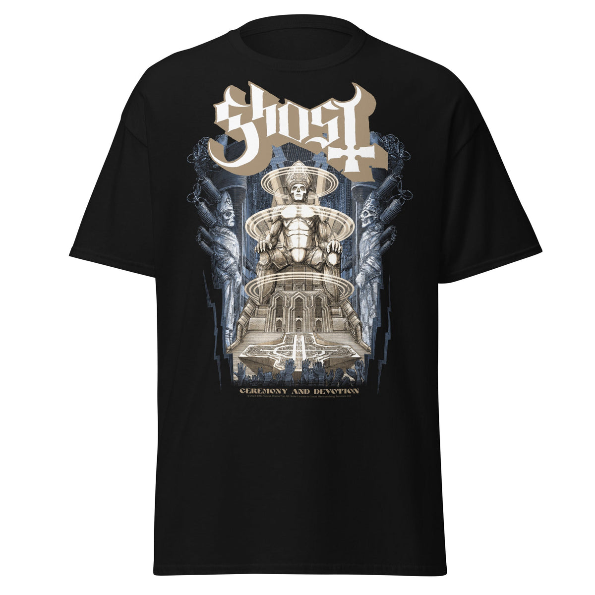 Ghost - Monument Jumbo Print T-Shirt - Black