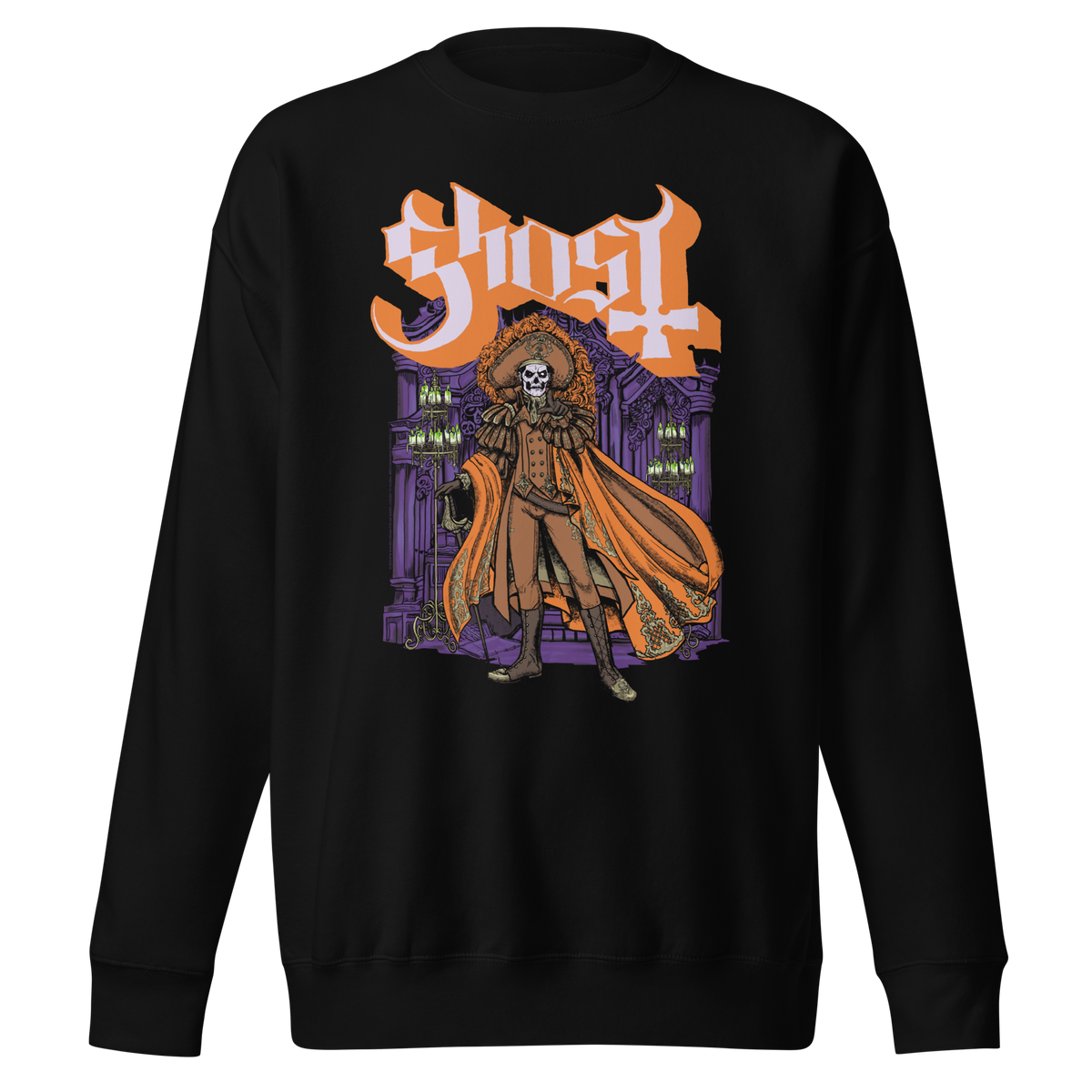 Ghost - Orange Cape Jumbo Print Sweatshirt - Black