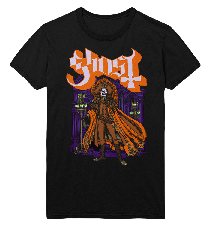 Ghost - Orange Cape Jumbo Print T - Black