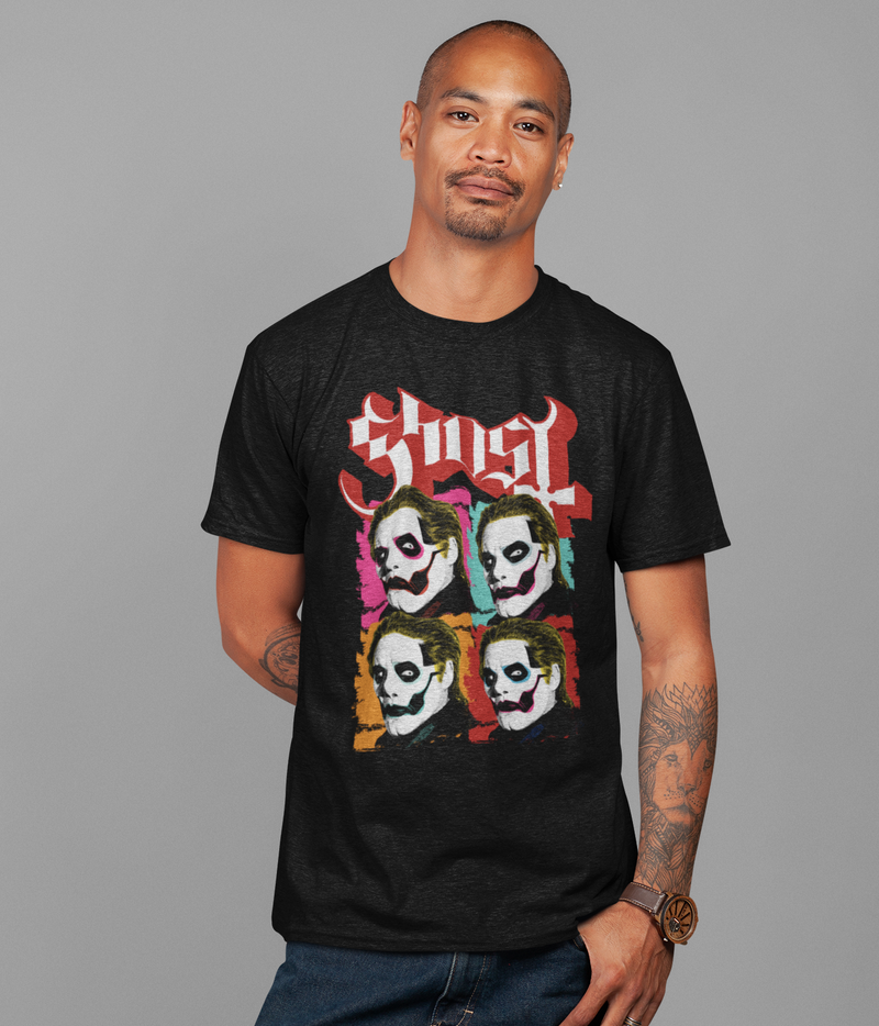 Ghost - Quattro Jumbo Print T - Black