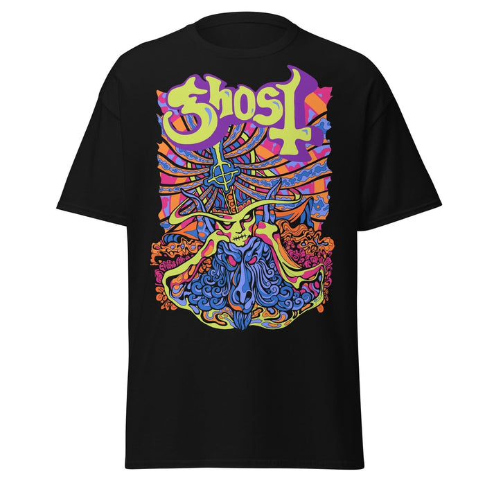 Ghost - Stained Glass Jumbo Print T-Shirt - Black