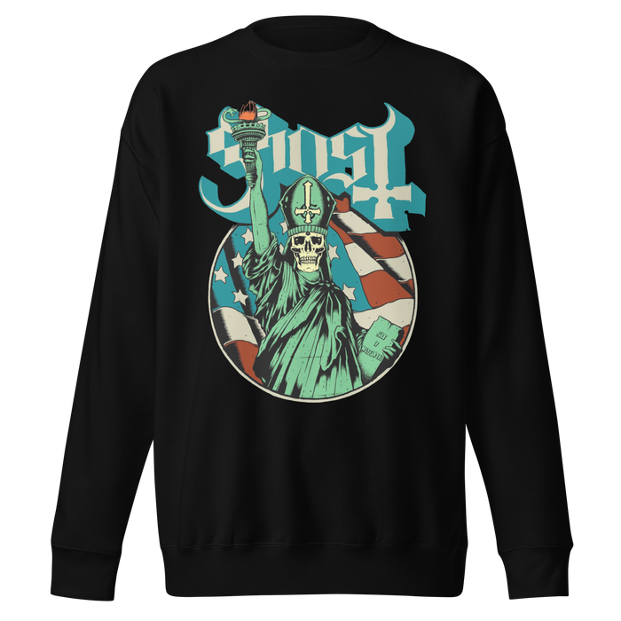 Stakes - Ghost - Statue of Liberty Jumbo Print Sweatshirt -