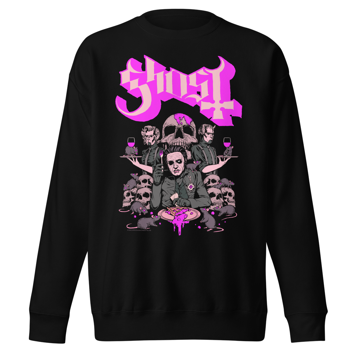 Stakes - Ghost What's for Dinner Jumbo Print Sweatshirt -