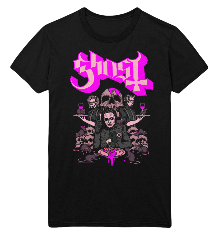 Ghost - What's for Dinner Jumbo Print T - Black