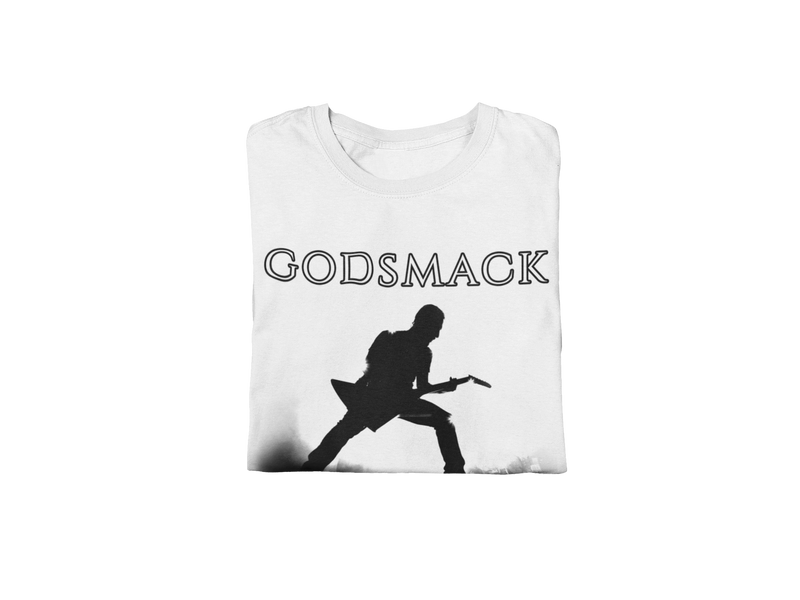 Godsmack - Lean In Sillouhete Jumbo Print T-Shirt - White