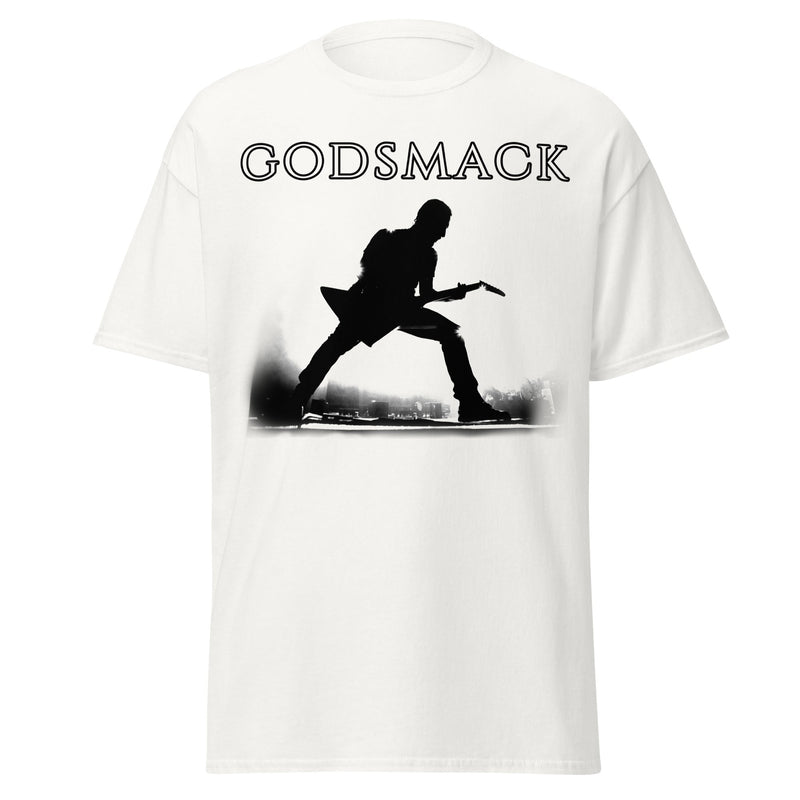 Godsmack - Lean In Sillouhete Jumbo Print T-Shirt - White