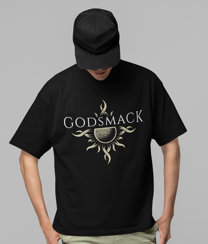 Godsmack - Moon Comes Up Jumbo Print T-Shirt - Black